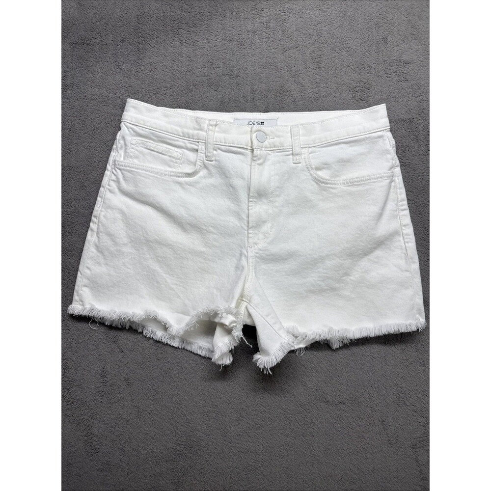JOE'S Jeans The Ozzie Short Mid Rise Size 29 Fray Hem White Shorts GUC